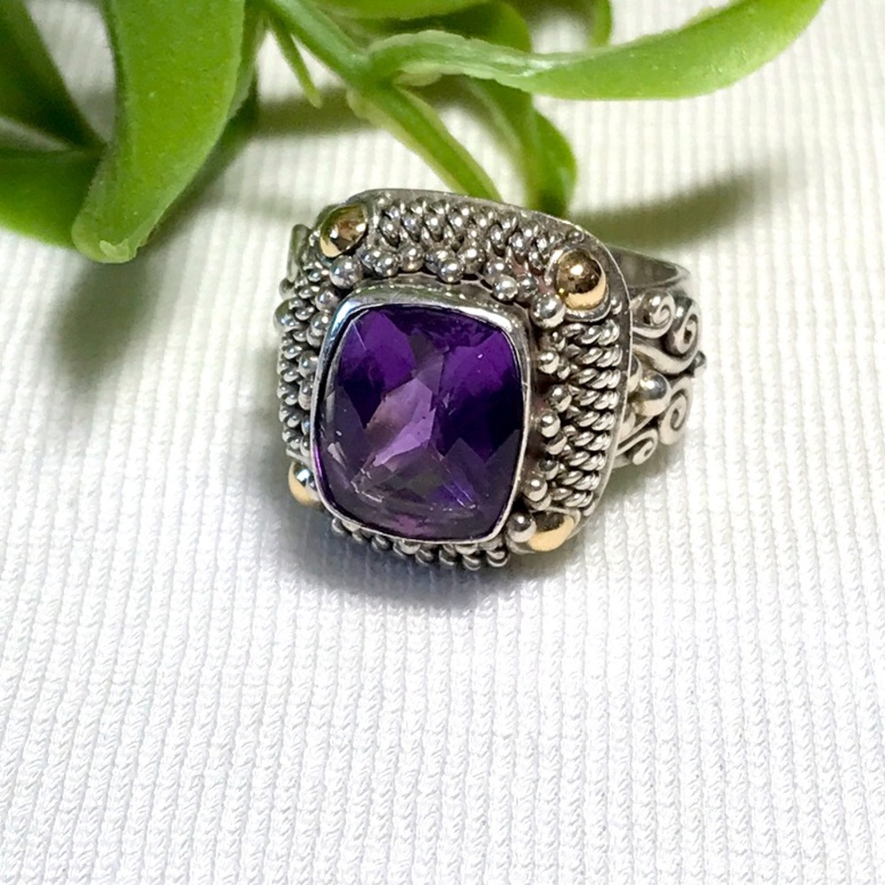 Beautiful Amethyst Handcrafted Ring - image 2